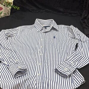 Ralph Lauren Sport Slim Fit Navy and White Striped Button Down.